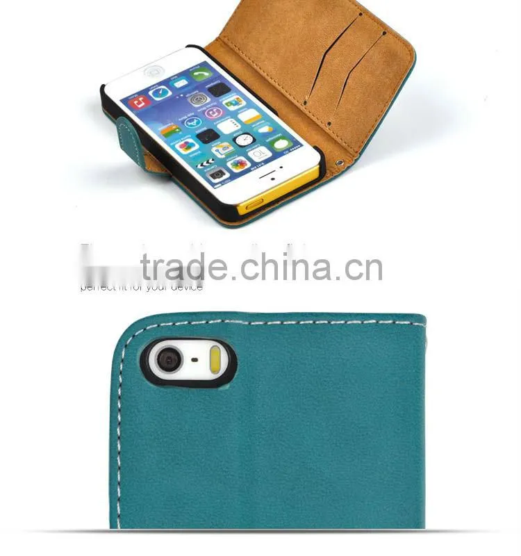 Purple flip leather case for iPhone5S Retro texture!!!
