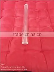 External Circle Internal rectangular Clear silica glass tubes/pipe