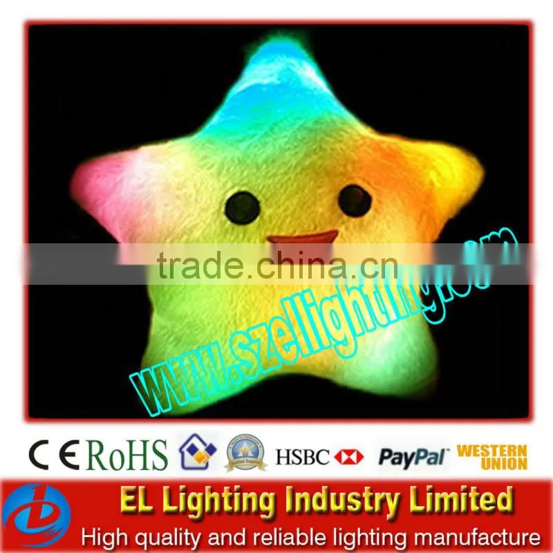 led glowing pillow,can light up the dark night!