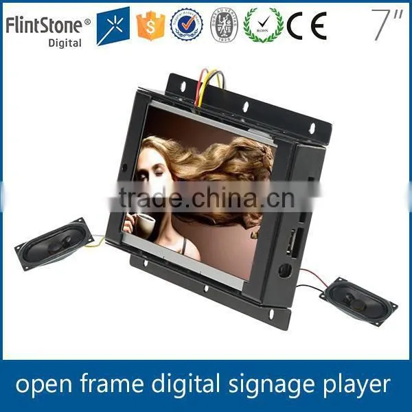 Flexible lcd display with motion sensor optional, open frame led backlighr lcd advertising panel, open cell lcd mini