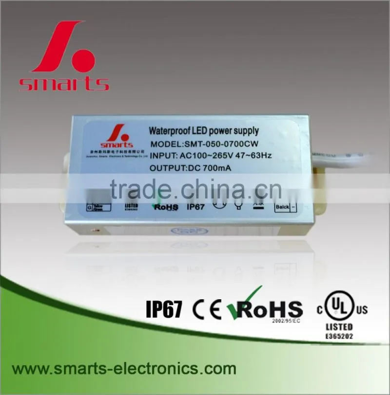 1200ma 48w constant current led driver housing