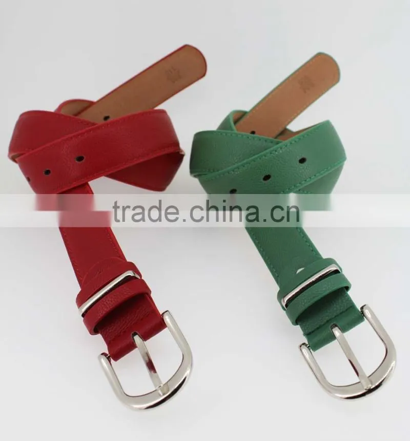 30Mm Women's fashion PU belt with High quality leather in chinese factory