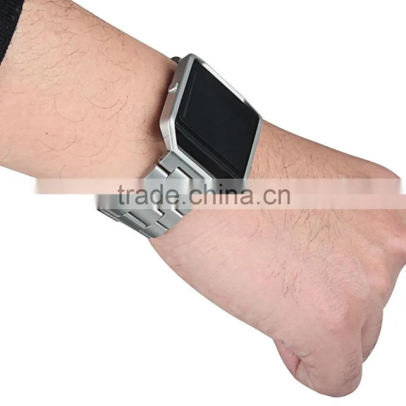 2016 New Style Luxury Stainless Steel Watch Band Strap Bracelet for Fitbit Blaze