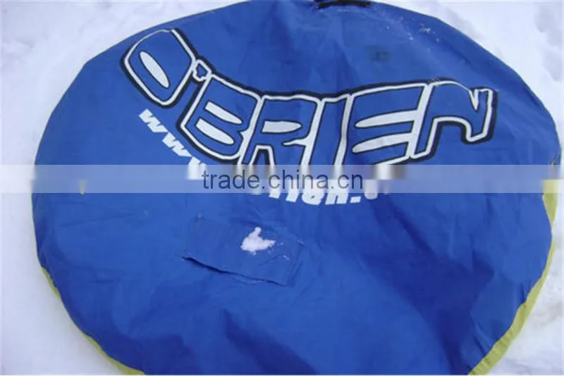 anti-freeze pvc inflatable towable snow tube cover with fabric water slide for adult