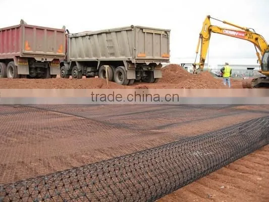 HDPE/PP Geogrid Reinforcing netting for road and railway