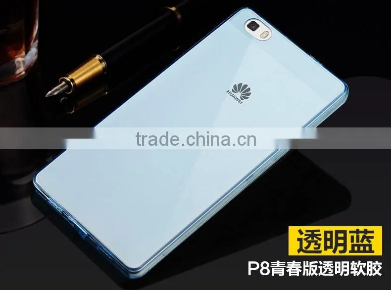 Ultra Thin Colorful TPU Case For Huawei P8/P8 Lite cases Mobile Phone Cases