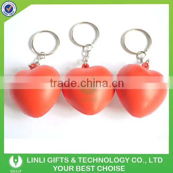 Cheap advertising antistress ball keyring