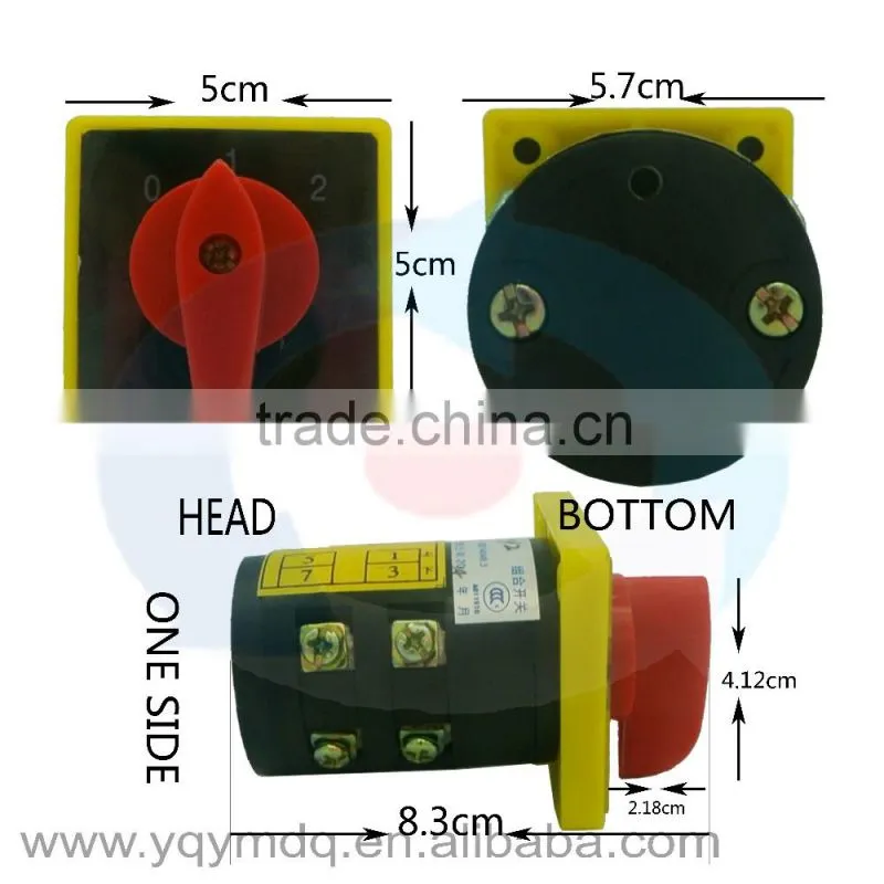 HZ5B-20/3 for dismantling machine only electrical changeover rotary cam combination switch three poles 20A sliver point contacts