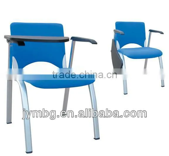 hot selling school chairs for sale with foldable writing board and book basket