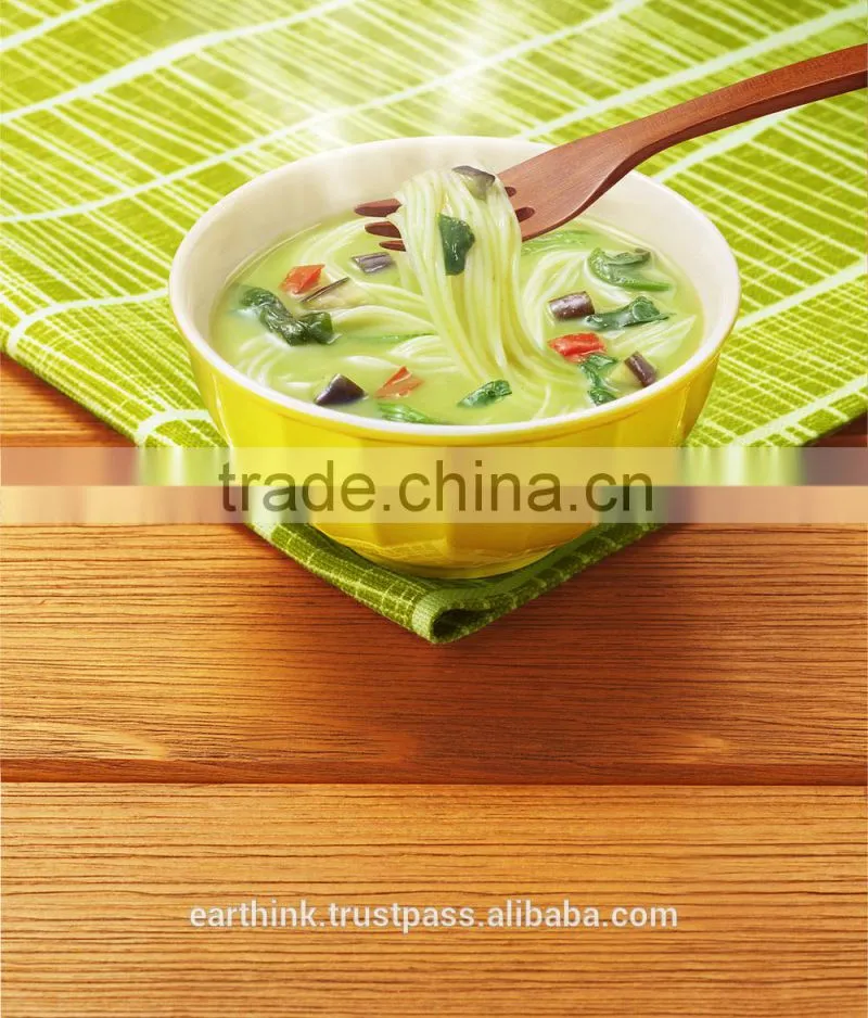 Japanese thin noodle soup Cafe-style thin noodle green curry soup with green-yellow vegetables 17.5g