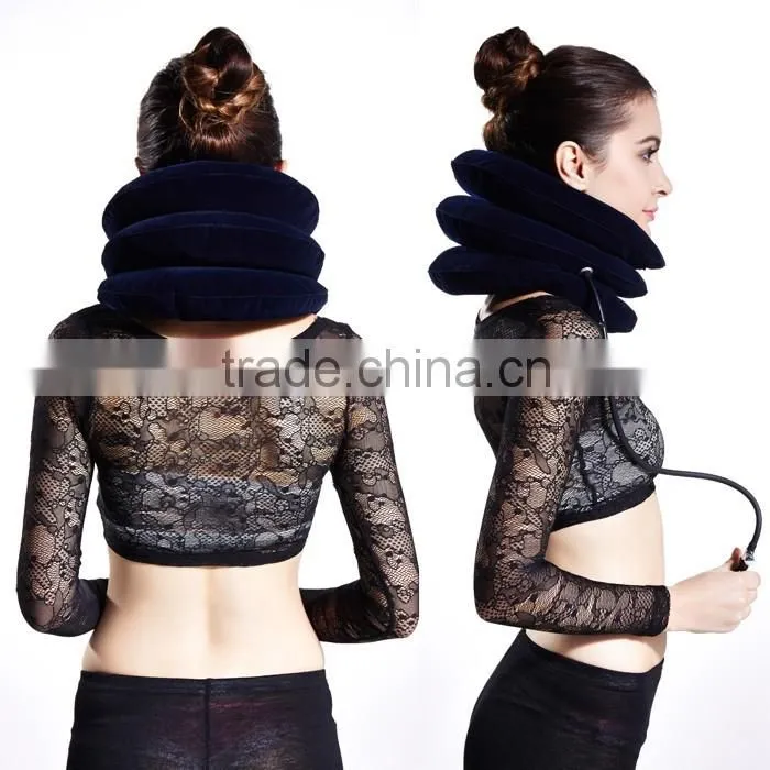 Inflatable Air Neck Brace Adjustable Soft Cervical Traction Neck Traction with Low Price