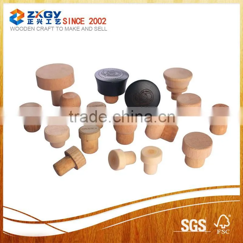 Types of wood lids for cosmetic bottle and glass