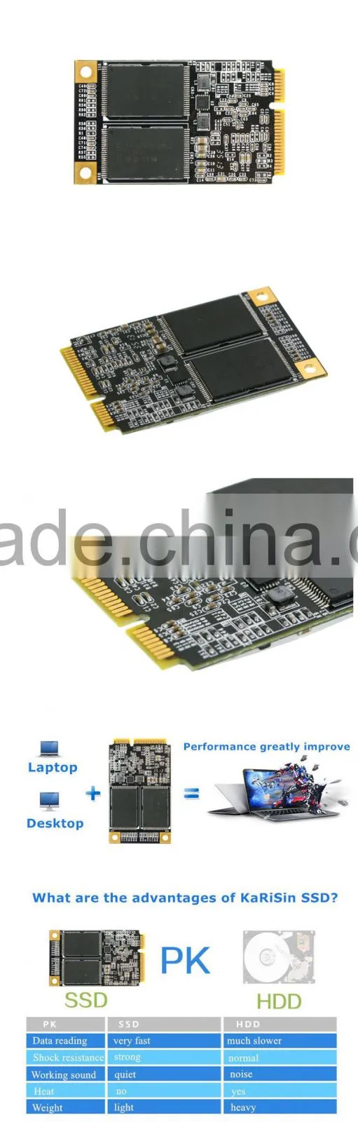 Karisin MLC solid state drive mSATA mini pcie ssd 8gb with fast delivery