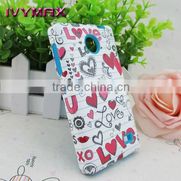 Design combo case for nokia x,case for nokia x