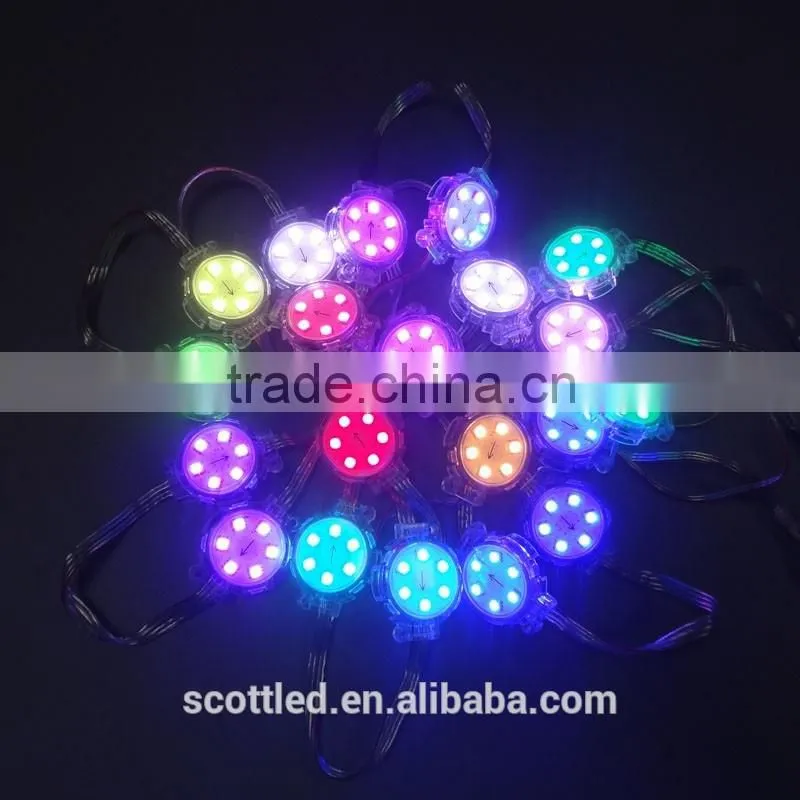 Cheap hot sale 40mm pixel led amusement lights 6leds