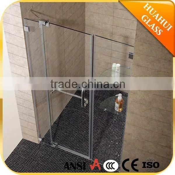 fasion design sliding straight clear glass shower enclosures