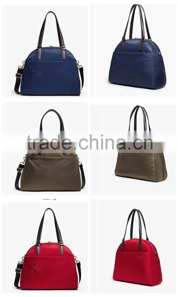 trim leather overnight travel laptop tote bag with shoes compartment