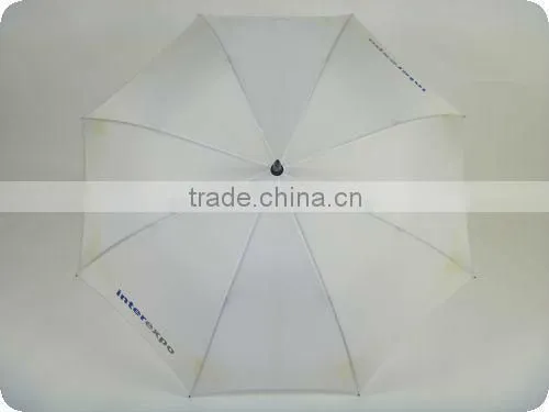 30" manual open 190T pongee solid white golf umbrella