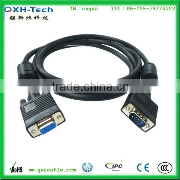 high resolution VGA 15pin connector cable VGA 3+4 cable