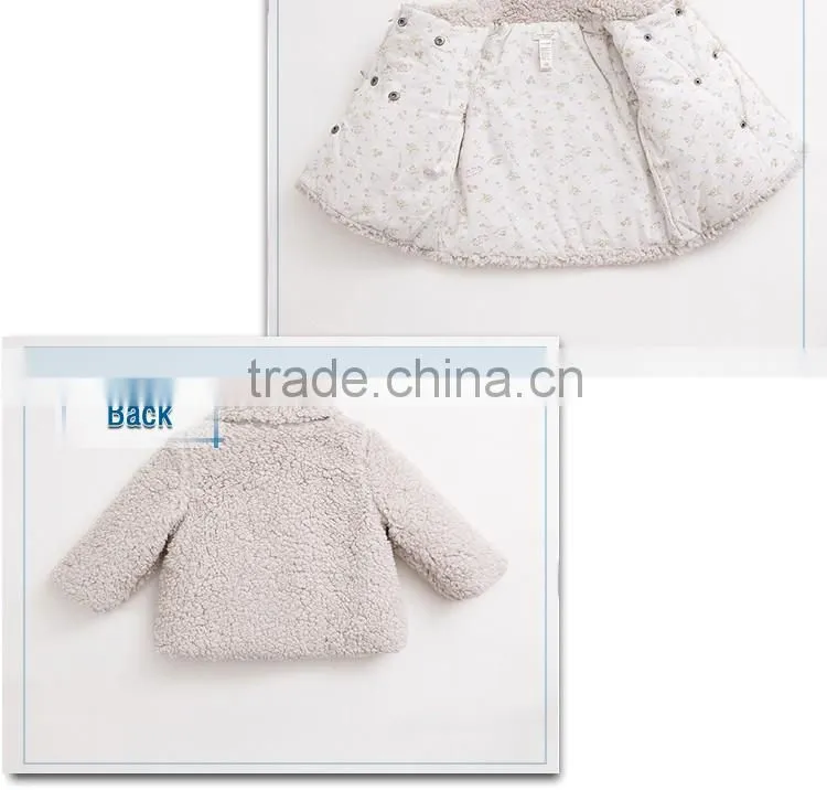 chinese factory wholesale boutique children clothes lamb wool winter coat