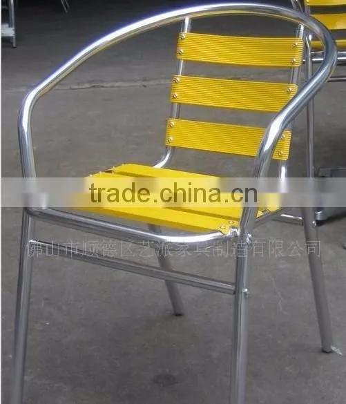 00 outdoor futniture colorful aluminum stacking garden dining chair YC001A