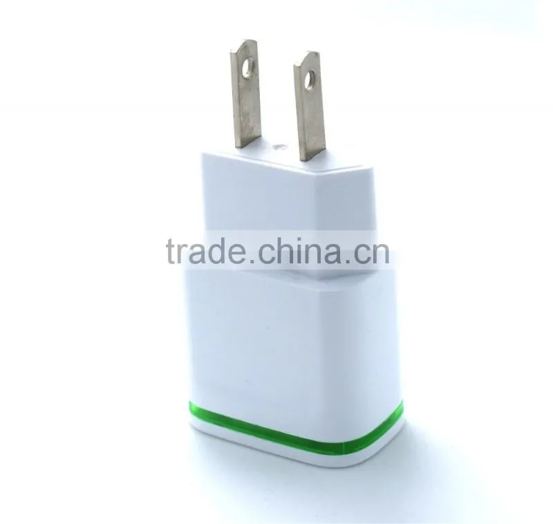 5V 2.1A +1A Universal Travel USB Charger Adapter Wall charger Portable EU UK Plug Mobile Phone Smart Charger