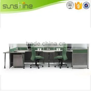 Top level customized u shape office workstation