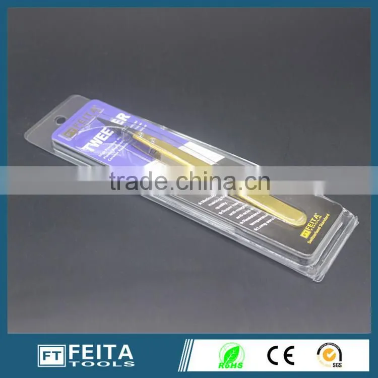 72MZ Handheld tools Pointed Black Tip Tweezers Colorful ESD Stainless Steel Ceramic Tweezers