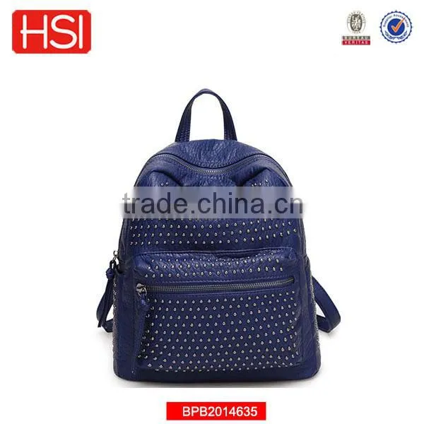 top quality BSCI audited factory genuine leather backpack