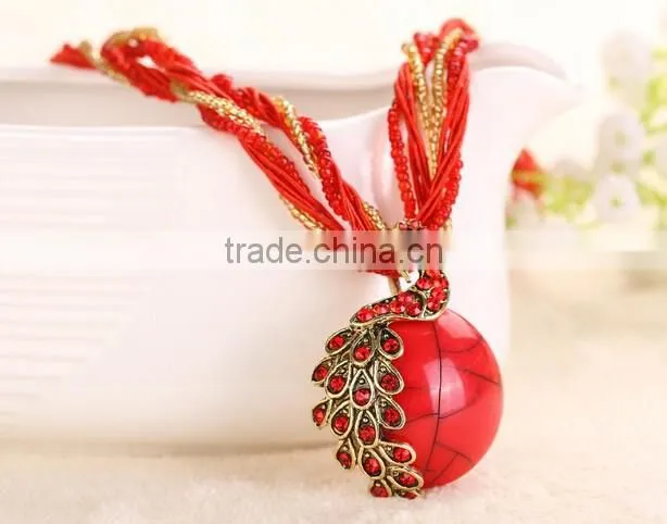 National wind m weaving necklace restoring ancient ways Sweater chain