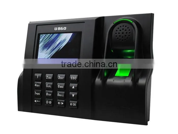 Standard webserver TCP/IP communication tendance color TFT screen optional rfid/mi-fare card fingerprint time attendance clock