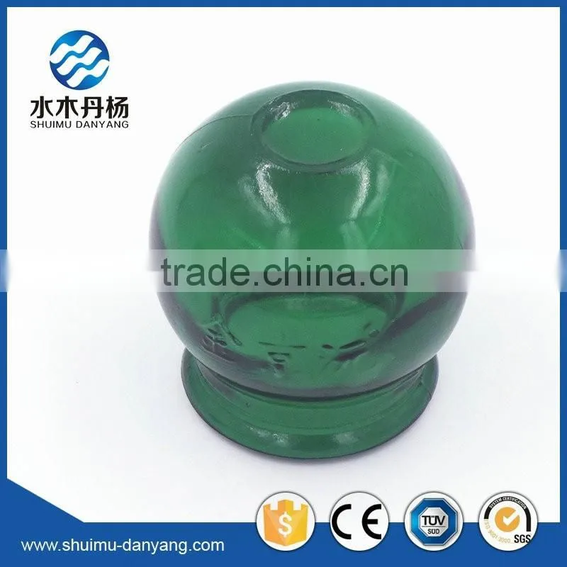 Hot selling green cupping glass jar