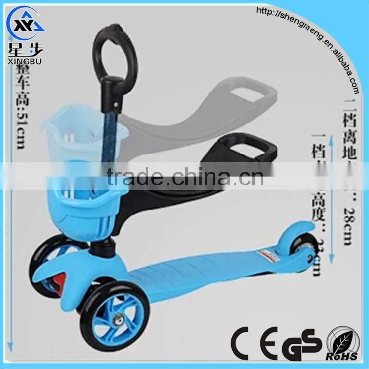 China new products 3 in 1 function child scooter kids scooter with optional color