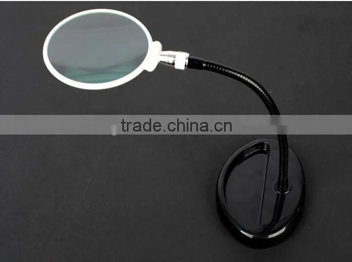 Spring Pipe Magnifier Table Reading Magnifiers for Elderly
