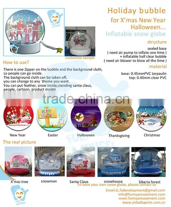 Christmas eletric snow globes