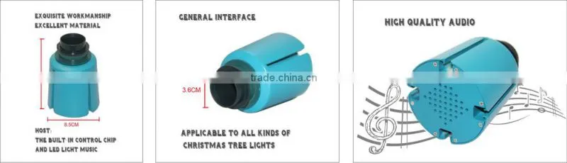 MobilePhone APP Control Bluetooth Speaker and LED Fiber for Christmas Decoration Tree