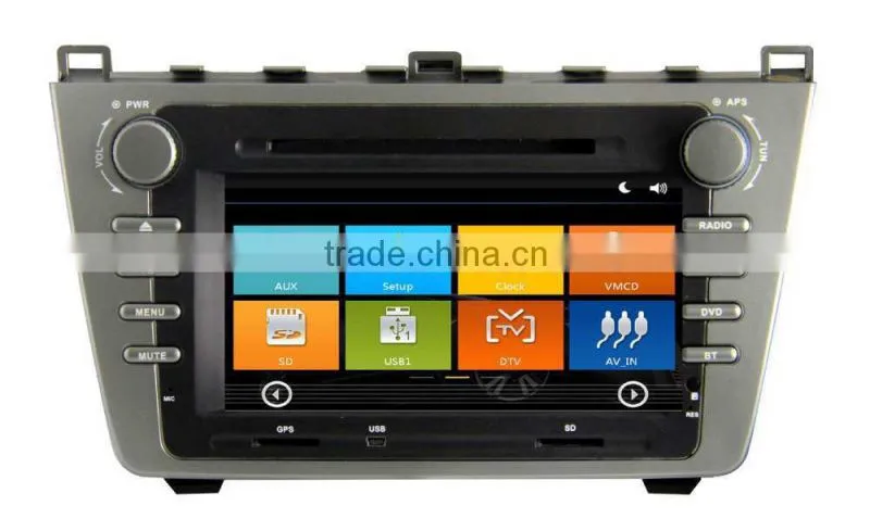 ZESTECH GPS digital media player car dvd cd player FOR MAZDA 6 with Win CE 6.0 system 800MHz 3G Phone GPS DVD BT