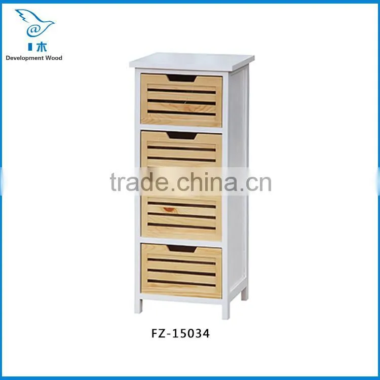 Paulownia Solid Wood Stair Furniture Bedside Cabinet