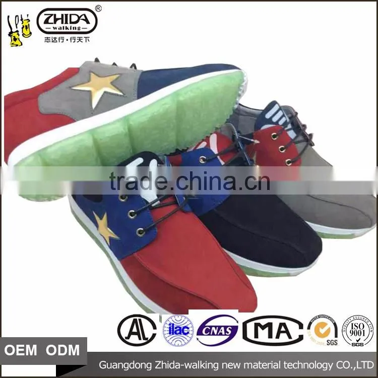high quality Various styles & Colors man made sole shoes / mens thin sole shoes / shoe sole for children
