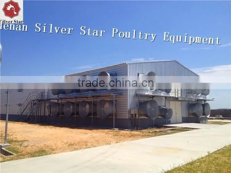 poultry farm use steel structure for battery broiler chicken coop