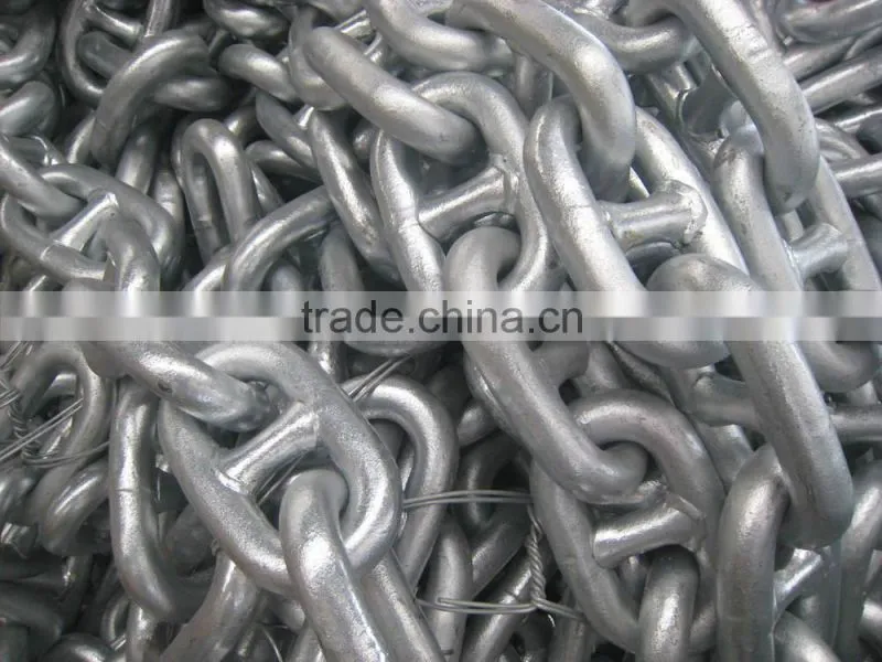 hot dip galvanized stud link chain