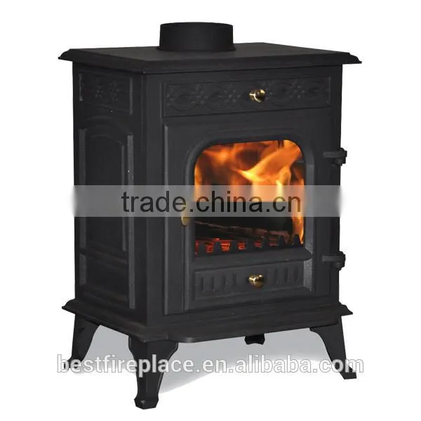 Cast-iron wood heating stoves