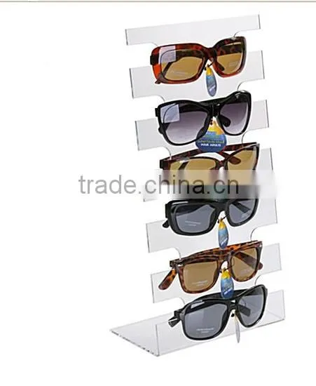 Custom size clear acrylic eyewear stand