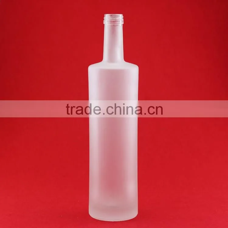 Hot sale opal liquor bottle 700ml frosted beverage bottle popularity frosted wine bottles