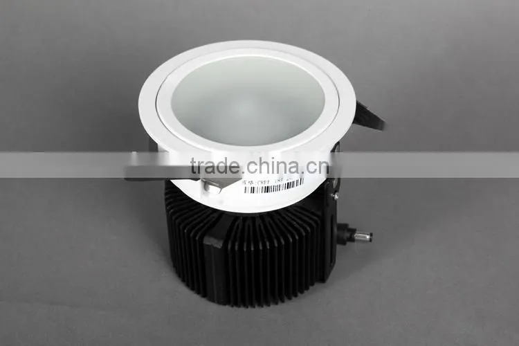 Recessed 18W COB LED downlight with anti-fog cover for bathroom