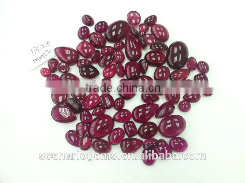 #MMZZ Natural Multi-Shape Cabs Loose Gemstone Rubellite Cabochon