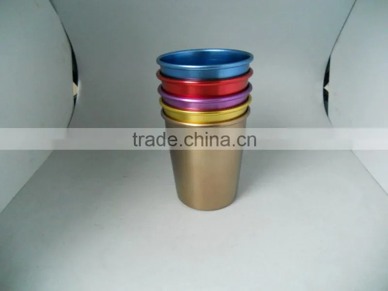 Small aluminium drinking mug