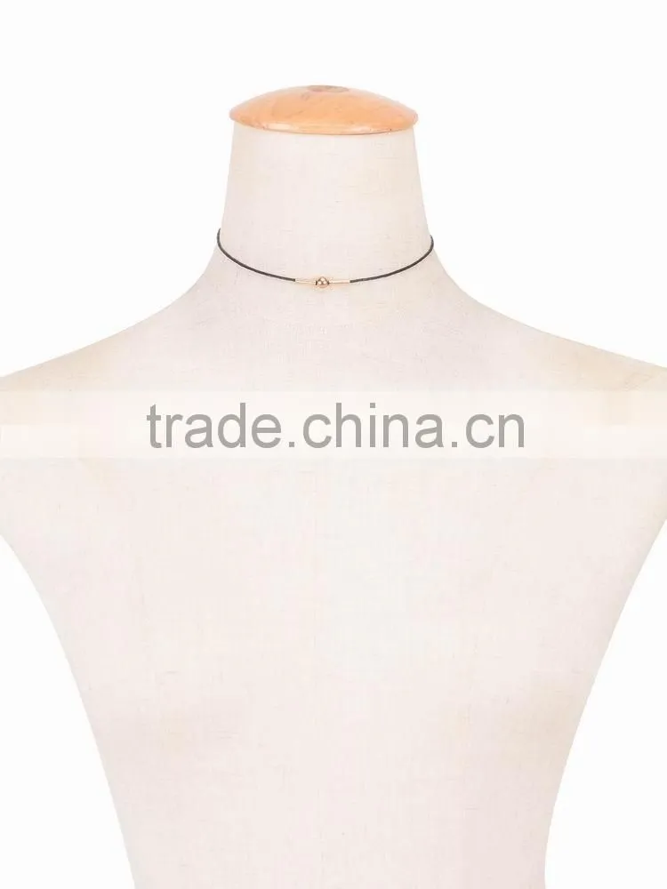 Hot new torques Bijoux Plain Velvet Ribbon pendant necklace Maxi statement Chokers Necklace for women jewelry