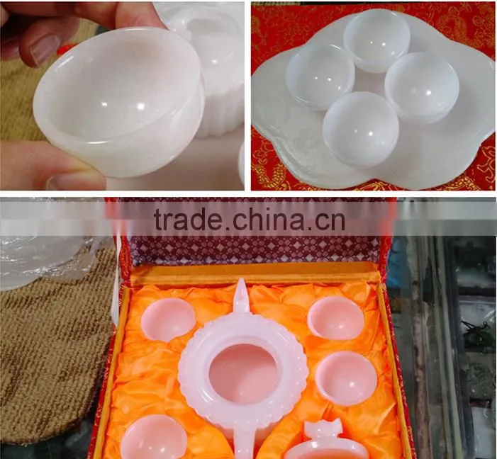 white crystal marble bowl set for gift