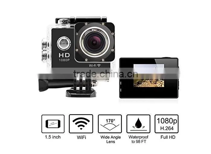 SJ4000 Waterproof Action Sport Camera 1080PUltra HDRechargeable Sports Camera Built-in Wifi